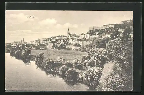 AK Glatz, Flusspartie mit Ortskern