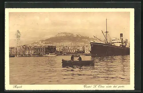AK Napoli, Castel S. Elmo visto dal porto