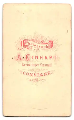 Fotografie A. Einhart, Constanz, junger Mann mit Brille und Anzug