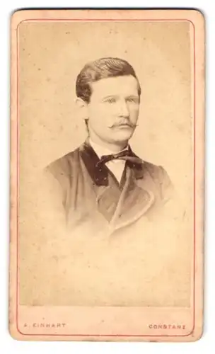 Fotografie A. Einhart, Constanz, bürgerlicher Herr im Portrait