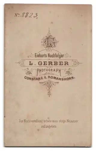 Fotografie L. Gerber, Constanz, älterer Herr im Anzug