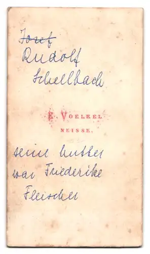 Fotografie E. Voelkel, Neisse, Portrait eleganter Herr mit Walross