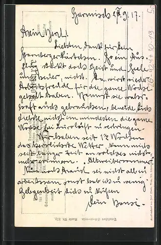 Künstler-AK Karl Friedrich Gsur, Deutscher Schulverein Nr. 372: Von al-len den Mädchen so blink und so blank