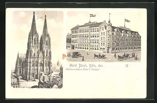 AK Köln, Hotel Disch, Dom