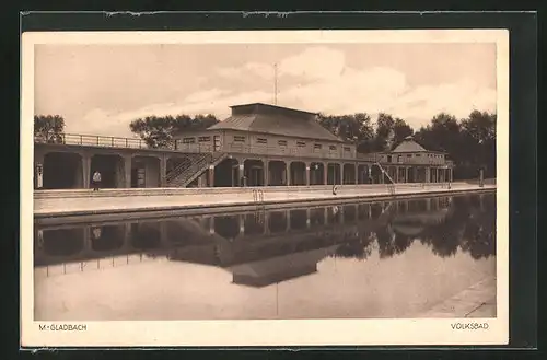 AK Mönchengladbach, Idyllisches Volksbad