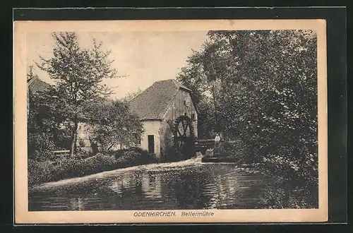 AK Odenkirchen, Flusspartie mit Bellermühle