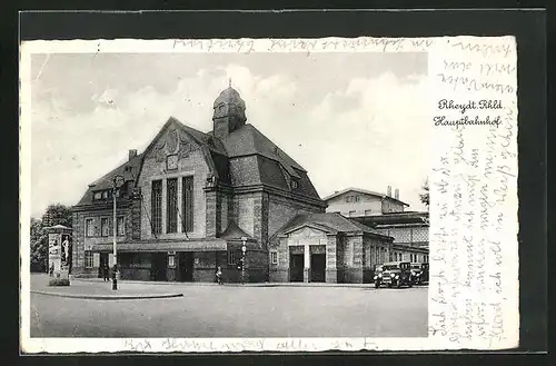 AK Rheydt /Rhld., Platz mit Blick auf den Bahnhof