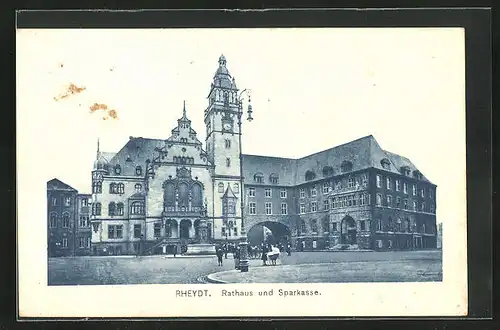 AK Rheydt, Rathaus und Sparkasse am Tor