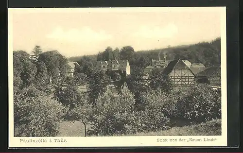 AK Paulinzella i. Thür., Blick von der Neuen Linde