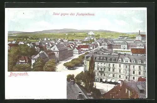 AK Bayreuth, Blick auf das Festspielhaus