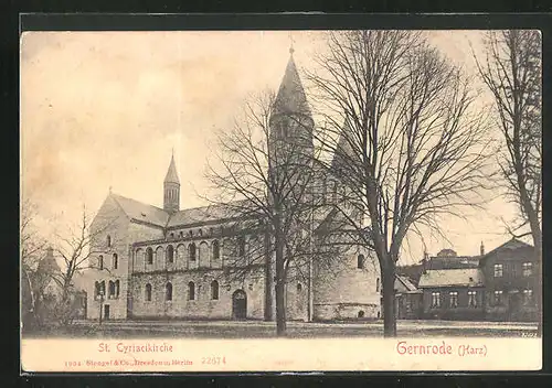 AK Gernrode /Harz, St. Cyriacikirche