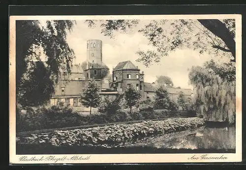 AK Gladbach-Rheydt, Altstadt am Geroweiher