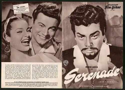 Filmprogramm IFB Nr. 3377, Serenade, Mario Lanza, Joan Fontaine, Regie: Anthony Mann