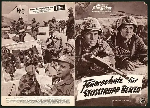 Filmprogramm IFB Nr. 4772, Feuerschutz für Stosstrupp Berta, Frank Lovejoy, Richard Carlson, Regie: Joseph H. Lewis