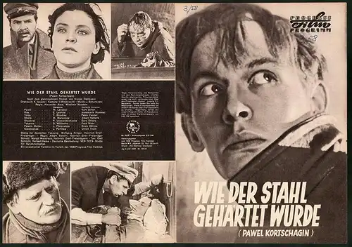 Filmprogramm PFP Nr. 92 /57, Wieder Stahl gehärtet wurde, W. Lanowoi, E. Leshdei, Regie: Alexander Alow