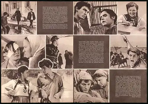 Filmprogramm PFP Nr. 92 /57, Wieder Stahl gehärtet wurde, W. Lanowoi, E. Leshdei, Regie: Alexander Alow