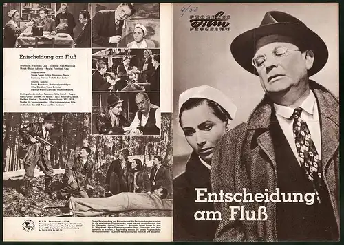 Filmprogramm PFP Nr. 5 /58, Entscheidung am Fluss, Stane Sever, Julija Stariceva, Regie: Frantisek Cap