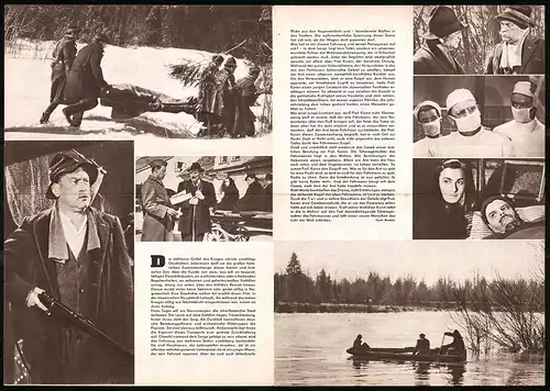 Filmprogramm PFP Nr. 5 /58, Entscheidung am Fluss, Stane Sever, Julija Stariceva, Regie: Frantisek Cap