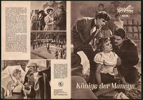 Filmprogramm PFP Nr. 62 /58, Könige der Manege, S. Tschekan, A. Michailow, Regie: Konstantin Judin, Boris Barnet