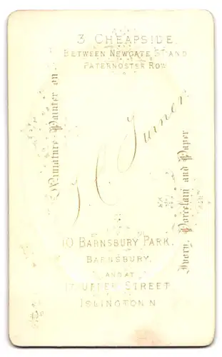 Fotografie T.L. Turner, Barnsbury, 10 Barnsbury Park, Portrait Gentleman im Festtagsanzug