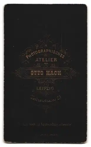 Fotografie Otto Hach, Leipzig, Zeitzerstr. 23, Portrait junge Dame trägt tailiertes Oberteil