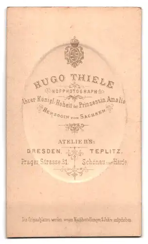 Fotografie Hugo Thiele, Dresden, Prager Strasse 31, Brustportrait eleganter Herr mit Backenbart