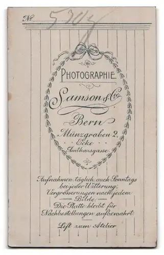 Fotografie Samson & Cie., Bern, Münzgraben 2, Portrait Mann im karierten Anzug mit Segelohren