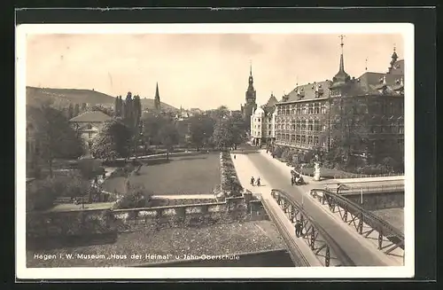 AK Hagen i. W., Museum Haus der Heimat u. Jahn-Oberschule