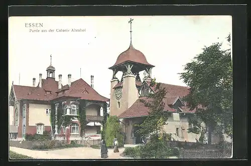 AK Essen, Partie aus der Kolonie Altenhof