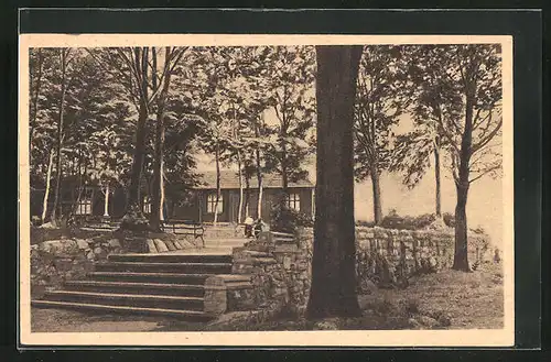 AK M.-Gladbach-Windberg, St. Franziskus-Heilstätte, Eingang zum Walde