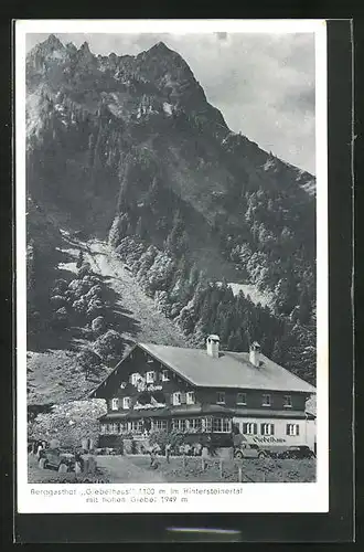AK Hindelang, Berggasthof Giebelhaus im Hintersteinertal