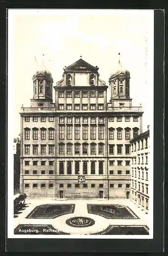 AK Augsburg, Rathaus, Ostfront