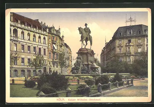 AK Köln-Neustadt, Kaiser Wilhelm-Denkmal