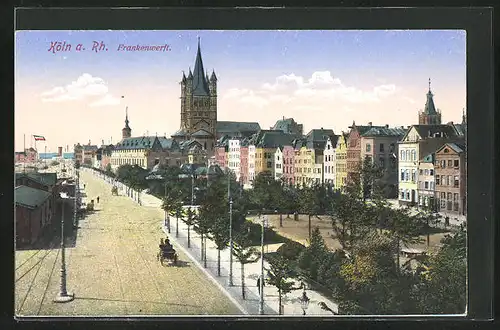 AK Köln, Frankenwerft am Rhein