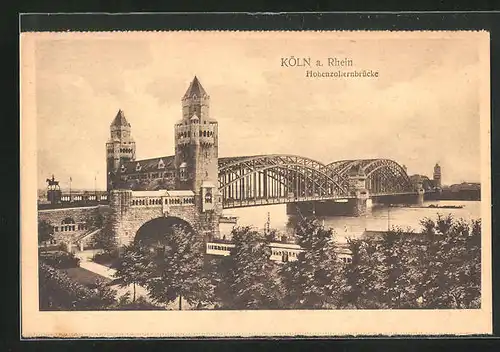 AK Köln, Hohenzollernbrücke