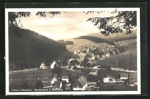 AK Altenau /Harz, Brockenblick v. Rotenberg
