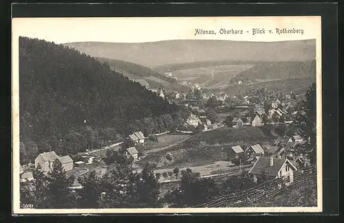 AK Altenau /Harz, Blick v. Rothenberg