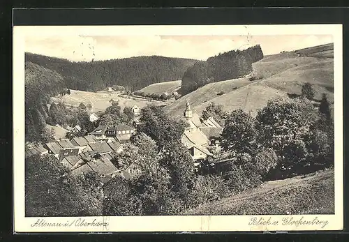 AK Altenau /Harz, Blick v. Glockenberg