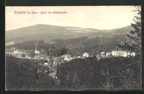 AK Schierke /Harz, Blick von Helenenruh