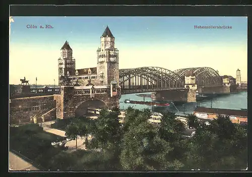 AK Köln, Hohenzollernbrücke