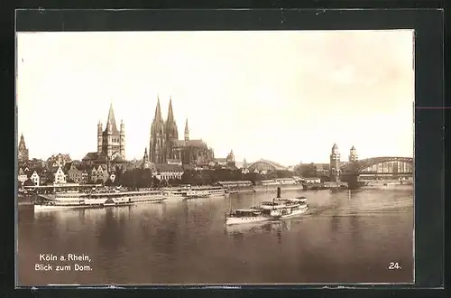 AK Köln, Blick zum Dom