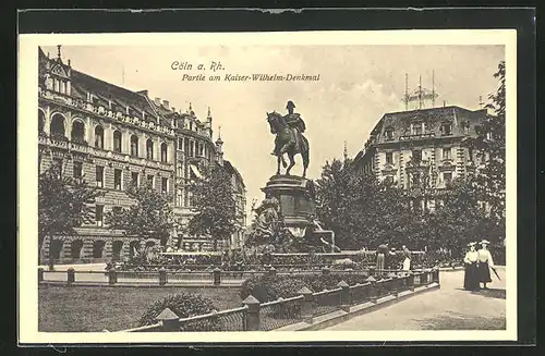 AK Köln-Neustadt, Partie am Kaiser Wilhelm Hotel