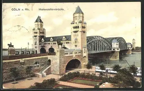 AK Köln, Hohenzollernbrücke