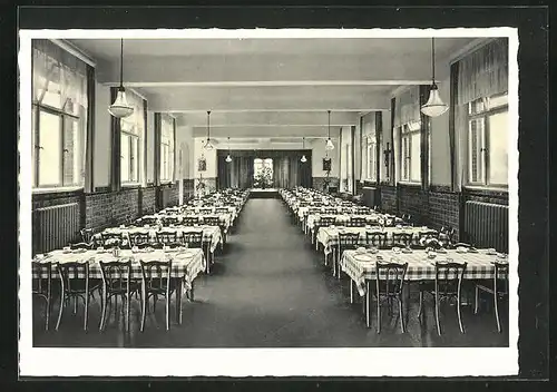 AK Mönchengladbach, St. Franziskusheilstätten Windberg, Innenansicht des Speiseraums