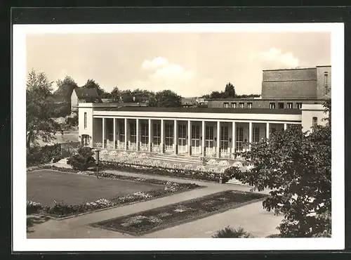 AK Rheydt, Stadthalle mit Gaststätte und Terrasse