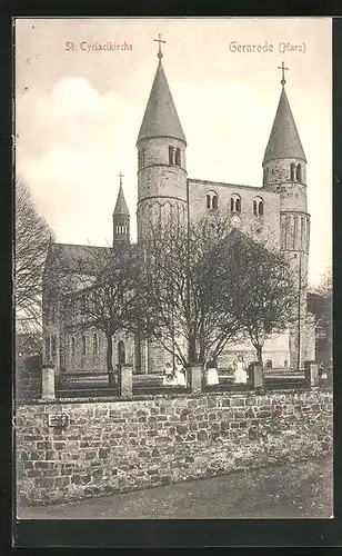 AK Gernrode /Harz, St. Cyriacikirche