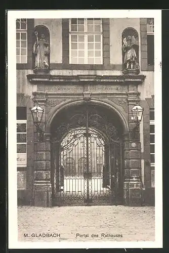 AK Mönchengladbach, Portal des Rathauses