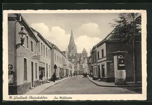 AK Mönchengladbach-Rheindahlen, Strasse am Mühlentor