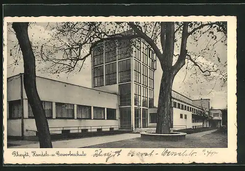 AK Rheydt, Handels- und Gewerbeschule im Bauhaus-Stil