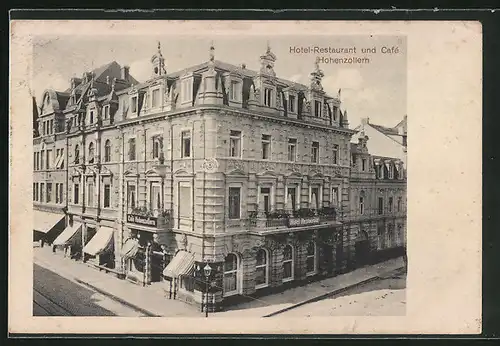AK Mönchengladbach, Hotel-Restaurant und Cafe Hohenzollern